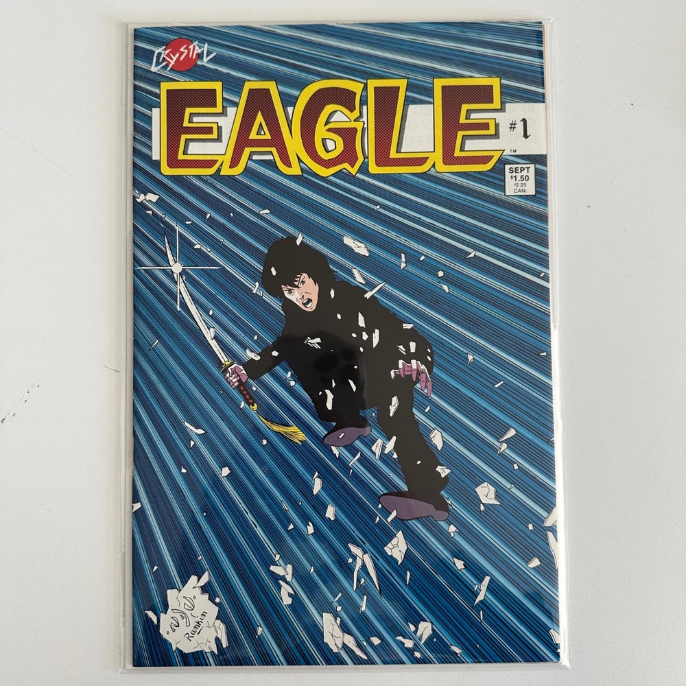 Crystal Publications Eagle #1 Sept 1986 Neil Vokes Rich Rankin Ninja Comic Book